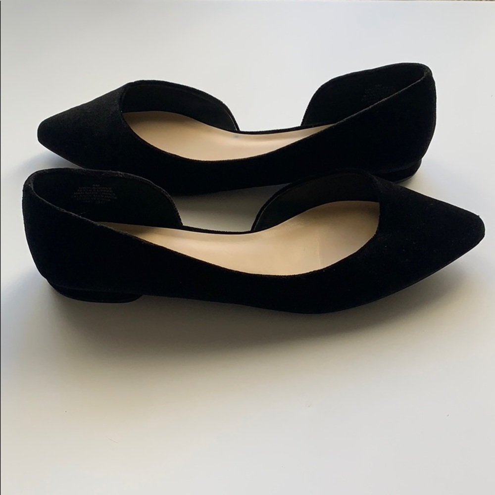 Nine West Black Velvet D’orsay Flats (Size 9) - Picture 3 of 5